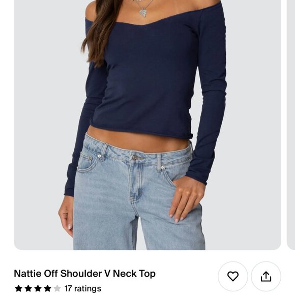 NEVER WORN V NECK- EDIKTED - Picture 1 of 1